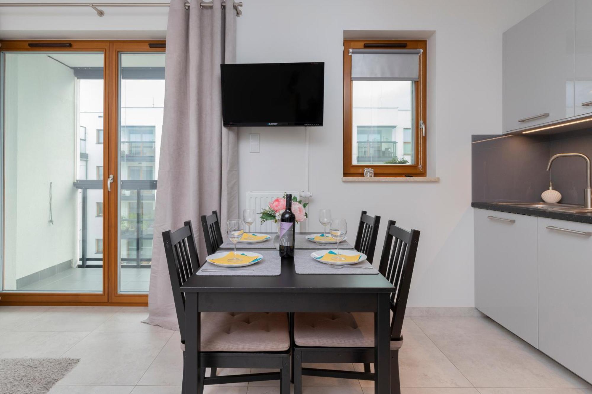 Apartament Z Widokiem Na Morze Obok Parku Millenium W Gdansku By Noclegi Renters Eksteriør bilde