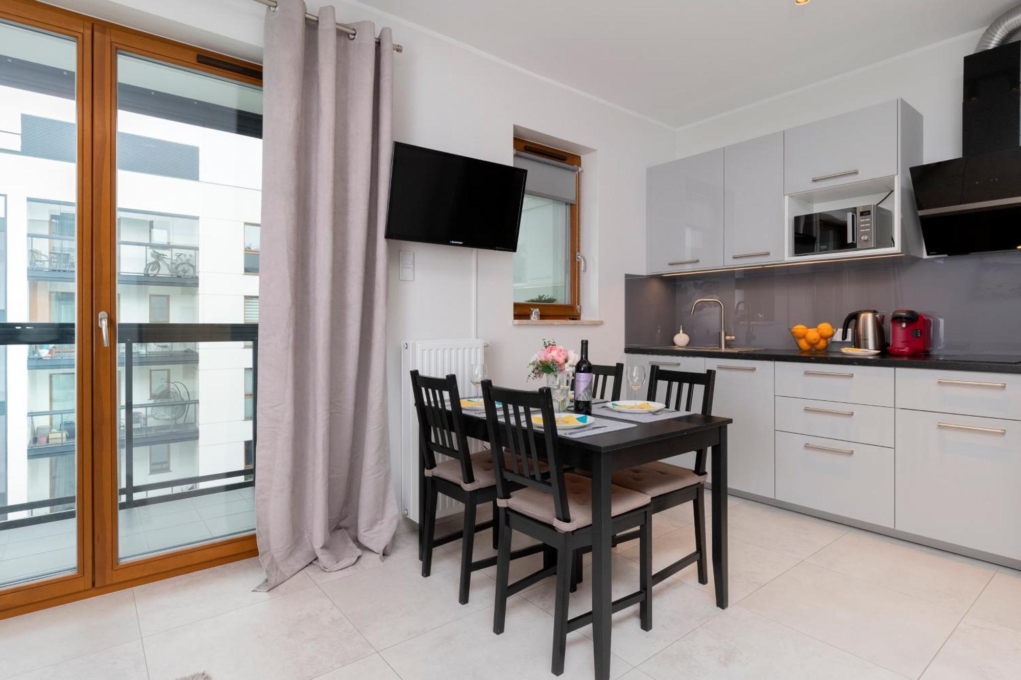 Apartament Z Widokiem Na Morze Obok Parku Millenium W Gdansku By Noclegi Renters Eksteriør bilde