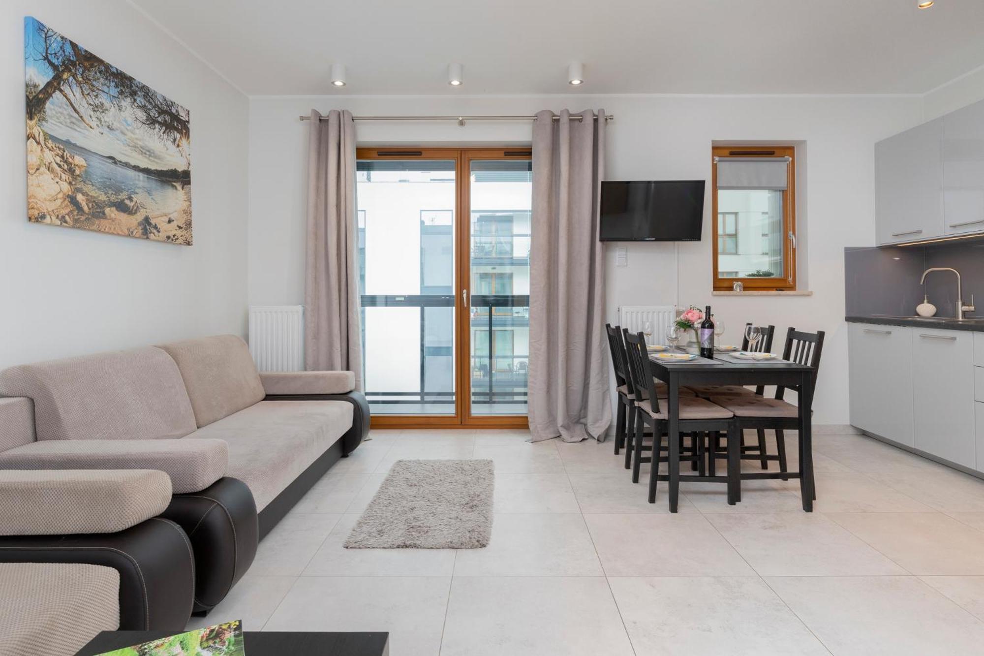 Apartament Z Widokiem Na Morze Obok Parku Millenium W Gdansku By Noclegi Renters Eksteriør bilde